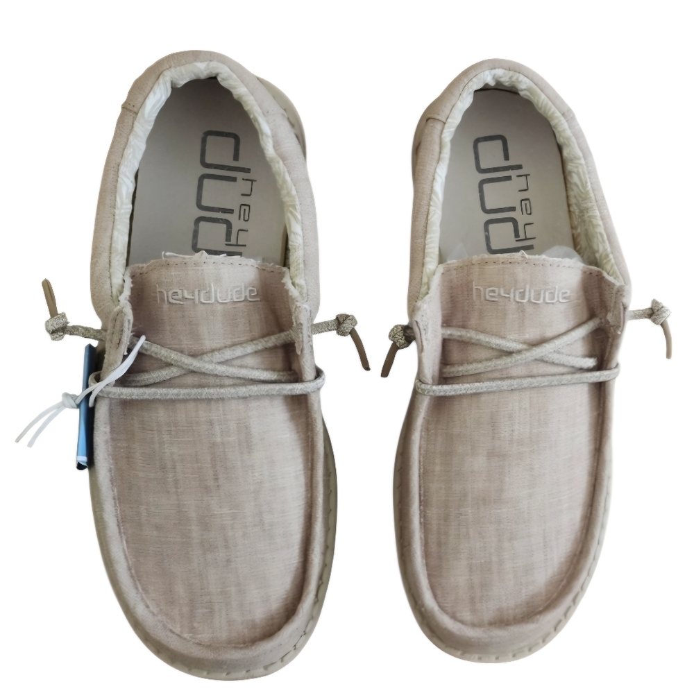 NWT Hey Dude Lady's size 5 / Youth size 4 Big girl 3.5 Wally Beige.